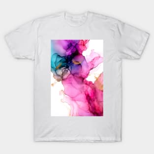 Pink Delight - Abstract Alcohol Ink Art T-Shirt